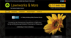 Desktop Screenshot of lawnworksandmore.com
