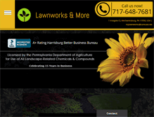 Tablet Screenshot of lawnworksandmore.com